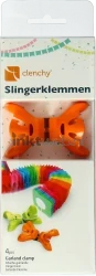 Clenchy Slingerklemmen 4 stuks oranje Front box