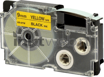 Huismerk Casio  XR-9YW zwart op geel breedte 9 mm Product only