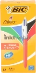 BIC balpen 4 kleuren medium 0.8 mm 12-pack oranje