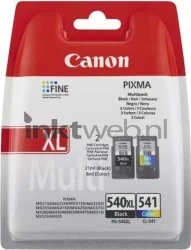 Canon 540XL / 541 Multipack zwart en kleur Front box