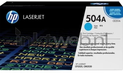 HP 504A toner cyaan Front box