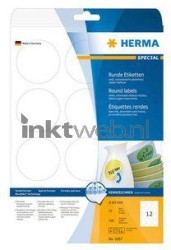 Herma 5067 Verwijderbare papieretiket rond 60mm wit wit Product only