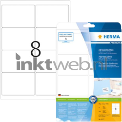 Herma 5077 Premium Permanente Papieretiket 99,1 x 67,7mm wit Product only
