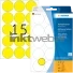 Herma 2271 Permanente papieretiket 32mm rond (480 Stuks) geel