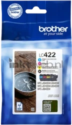 Brother LC-422 valuepack zwart en kleur Front box