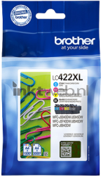 Brother LC-422XL valuepack zwart en kleur Front box