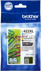 Brother LC-422XL valuepack zwart en kleur Front box