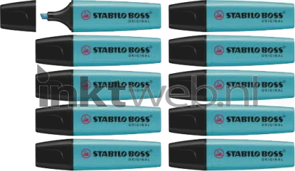 Stabilo Markeerstift Boss pastel blauw 10-pack Product only