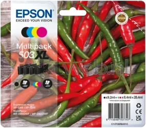 Epson 503XL Multipack zwart en kleur Front box