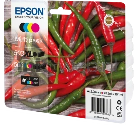 Epson 503XL / 503 Multipack zwart en kleur Front box