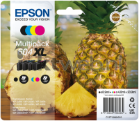 Epson 604XL Multipack (Opruiming 4 x 1-pack los) zwart en kleur