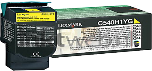 Lexmark C540H1YG geel Combined box and product
