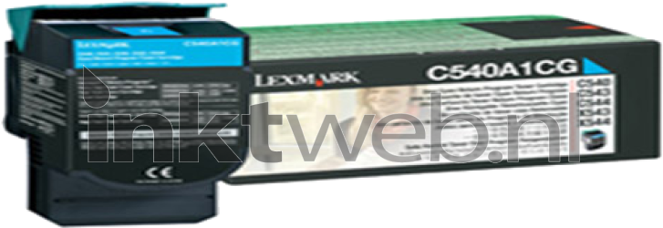 Lexmark C540A1CG cyaan Combined box and product