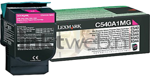 Lexmark C540A1MG magenta Combined box and product
