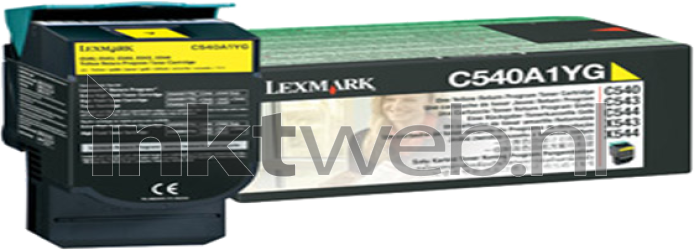 Lexmark C540A1YG geel Combined box and product
