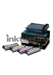 Lexmark C540X74G Drum zwart en kleur Combined box and product