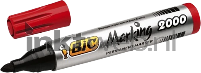 BIC Permanente marker 2000 rond 1.7mm 1 stuk rood Product only