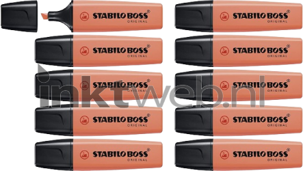 Stabilo Markeerstift Boss Pastel Zacht Koraal 10-Pack Product only