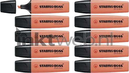 Stabilo Markeerstift Boss Pastel Zacht Koraal 10-Pack Product only