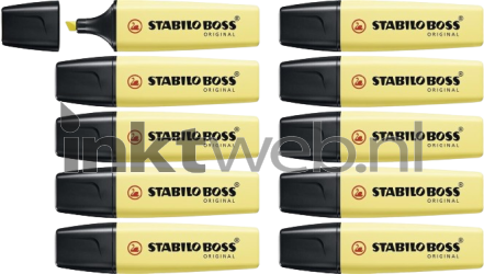 Stabilo Markeerstift Boss Pastel Geel 10-Pack Product only