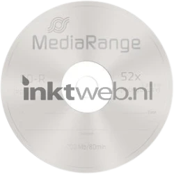 MediaRange CD-R 700 mb | 80 min. | 52x snelheid 50 stuks blanco Product only