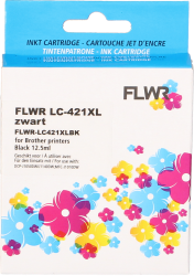 FLWR Brother LC-421XL zwart Front box