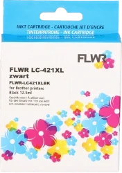 FLWR Brother LC-421XL zwart Front box