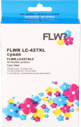 FLWR Brother LC-427XL cyaan Front box