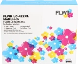 FLWR Brother LC-422XL Multipack zwart en kleur