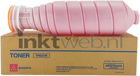 Konica Minolta TN-627M magenta Combined box and product