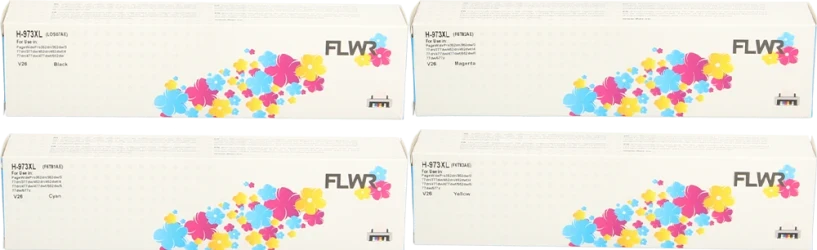 FLWR HP 973X Multipack zwart en kleur Front box