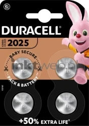 Duracell lithium CR2025 knoopcel 3V (4 stuks) Front box