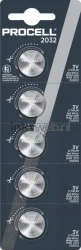 Procell Lithium Knoopcel CR2032 3V (5-Pack) Front box
