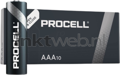 Procell Intense AAA batterijen 10-pack Combined box and product