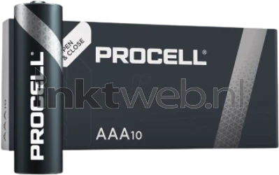 Procell Intense AAA batterijen 10-pack Combined box and product