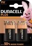 Duracell alkaline 6LR61 9 volt (2 stuks)