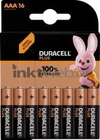 Duracell Alkaline Micro AAA LR03 1.5V Plus (16-Pack) (Geopende verpakking 16-Pack)