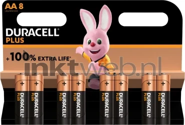 Duracell Alkaline Mignon AA LR06 1.5V Plus (8-Pack) Front box