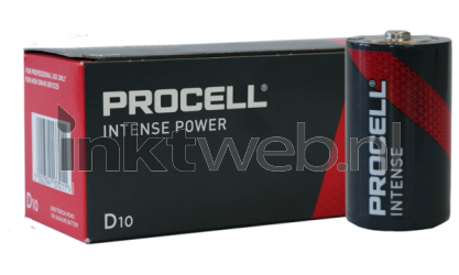 Procell Alkaline Intense Power LR20 D 1.5V (10-pack) Front box