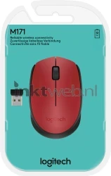 Logitech Muis M171 Wireless rood Front box