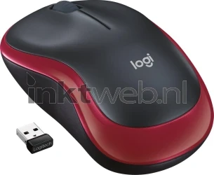 Logitech Muis M185 Wireless rood Product only