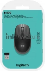 Logitech Muis M190 Wireless antraciet Front box