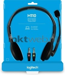 Logitech Headset H110 Audio Stereo Front box