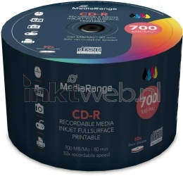 MediaRange blanco CD-R 700MB 52x - 50 stuks Front box