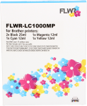 FLWR Brother LC-970 - LC-1000 Multipack zwart en kleur