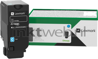 Lexmark 71C2XC0 cyaan Combined box and product