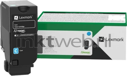 Lexmark 71C2XC0 cyaan Combined box and product