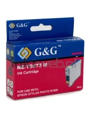 Huismerk Epson T0873 magenta Front box