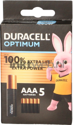 Duracell Optimum AAA 5-pack Front box
