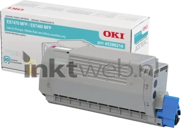 Oki 45396214 magenta Combined box and product